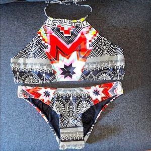 NWOT Tribal Bikini Set, bottom w LINER